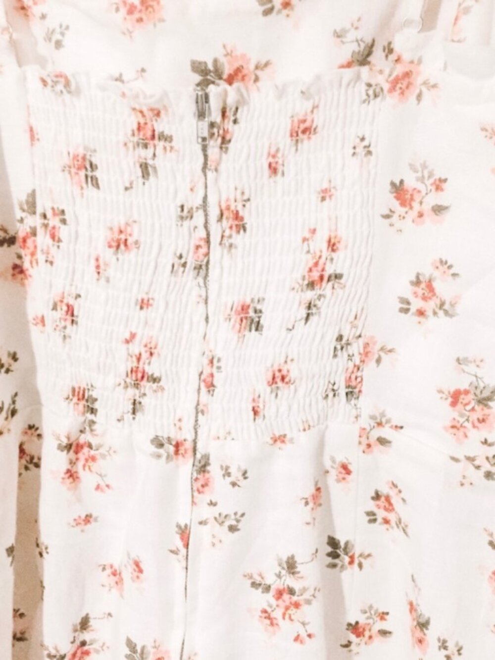 Reformation Ava Linen Ruffle Mini Dress Size 8 - Picture 6 of 7